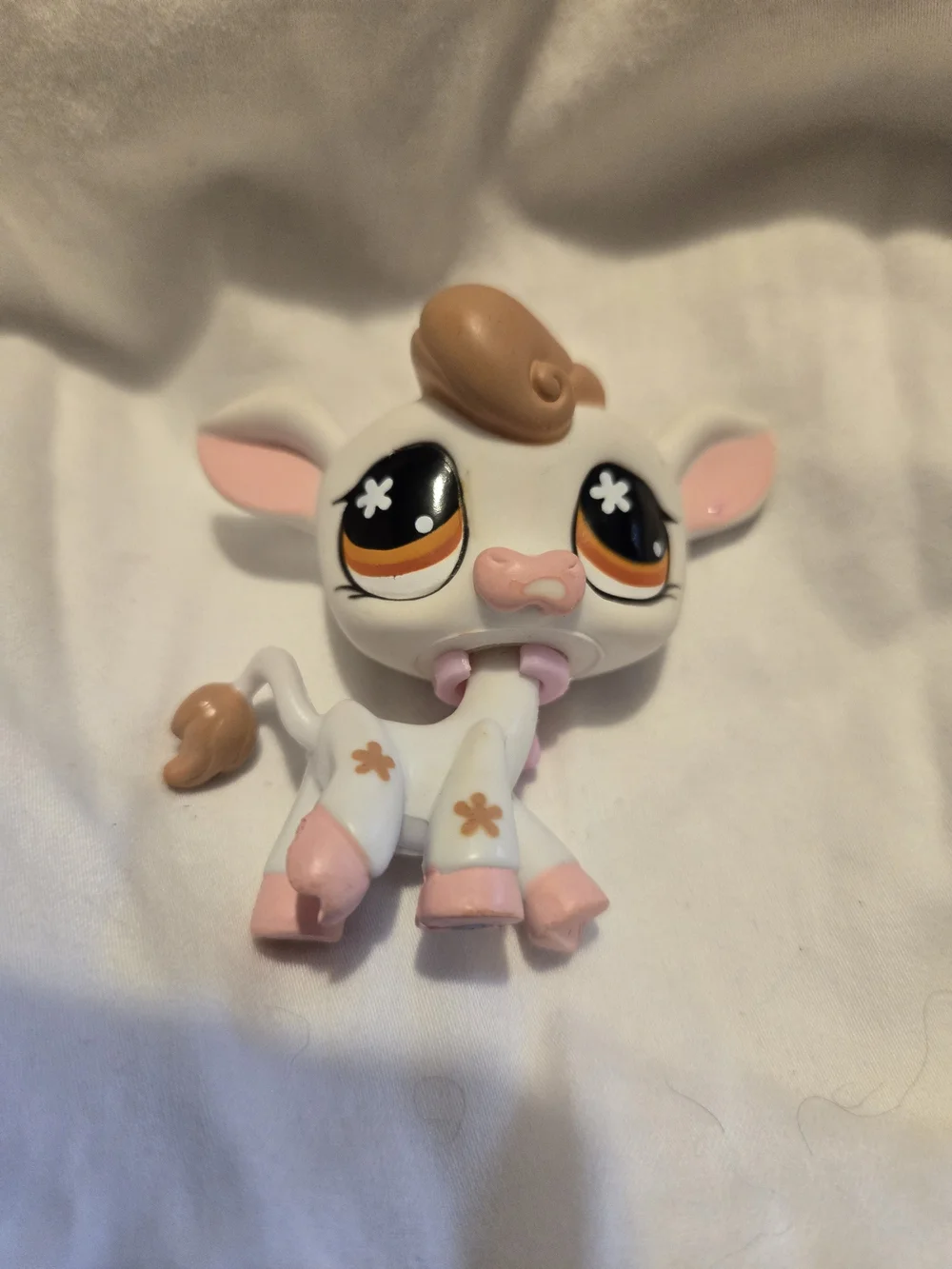 Authentic Littlest Pet Shop LPS #45 & 46 Petting Zoo Cow Pig Accessories HTF